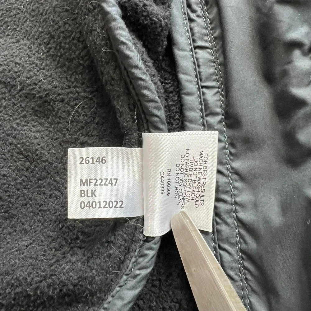 Peter Millar Micro Shearling Fleece Jacket Mens L Black Full Zip Golf Layer